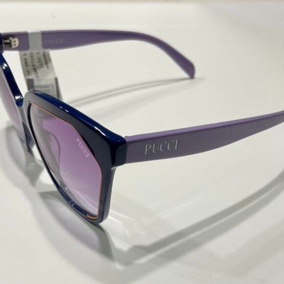 Emilio Pucci 59mm Geometric Sunglasses Purple Emilio Pucci 59mm Geometric Sunglasses Purple main image 3